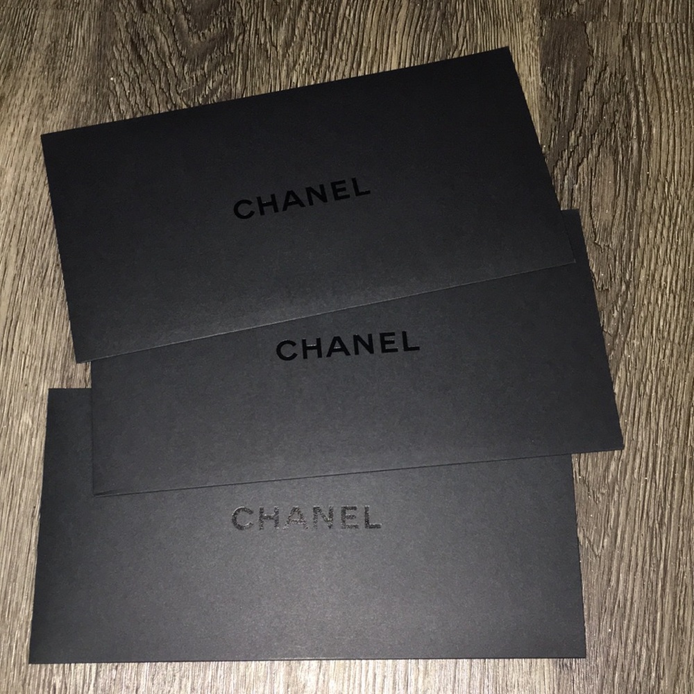 3 AUTHENTIC CHANEL ENVELOPES